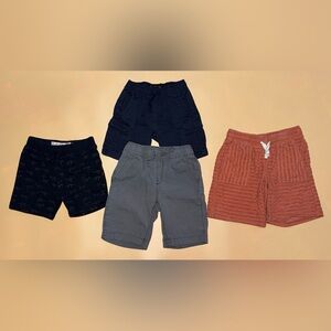 Lot of 4 Kids Boys Shorts Bundle; Size 5, 6 & 8; Casual Summer Clothes